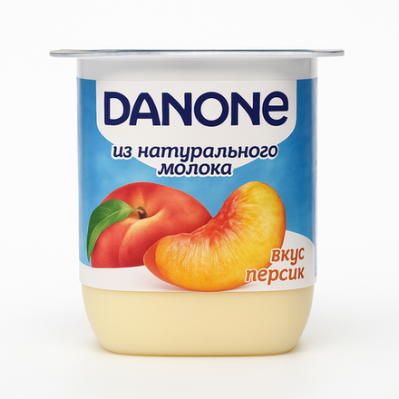 Йогурт Danone Персик 1,2% 100 гр