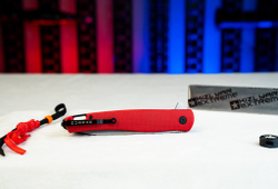 Нож складной Kizlyar Supreme HUSSAR VG-10 (Cryo) SW G10-RH (Stonewash, G10 Red Handle)