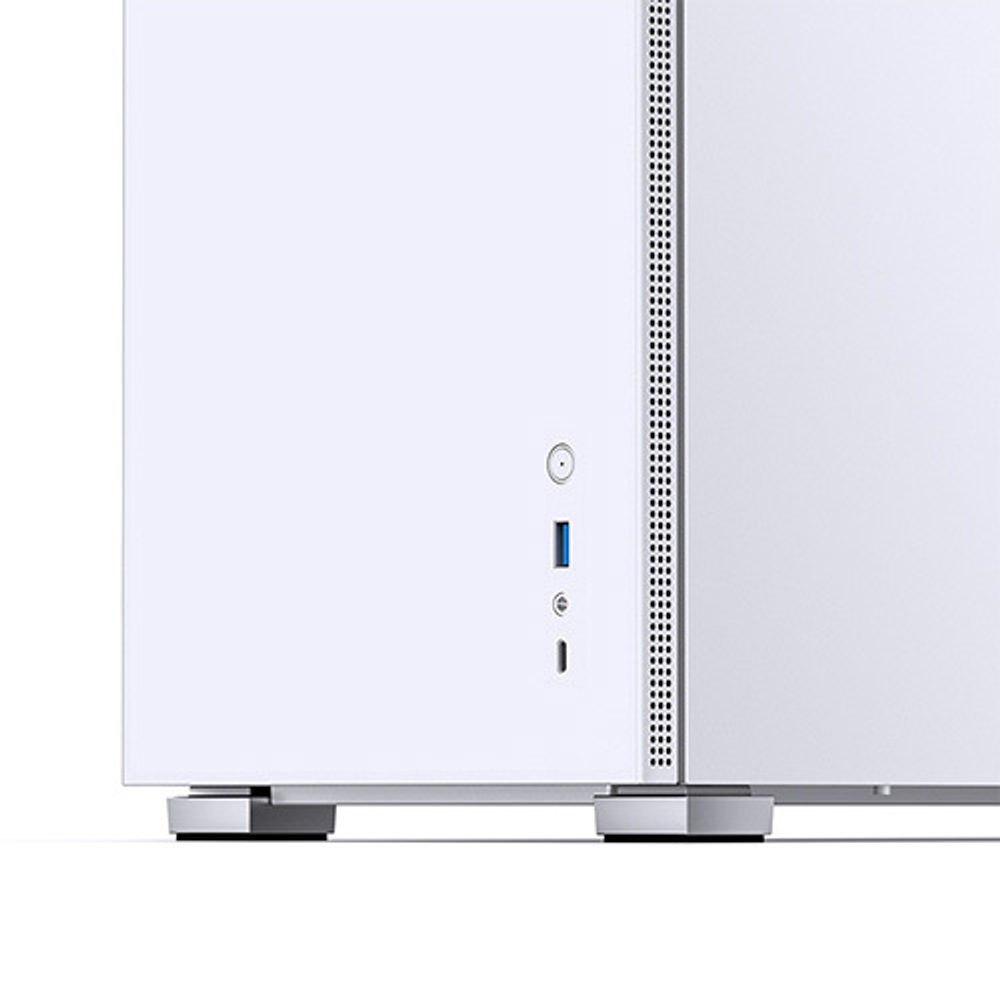 Корпус JONSBO D41 STD SC, 8" Color LCD, mini-ITX, micro-ATX, ATX, белый (без БП)