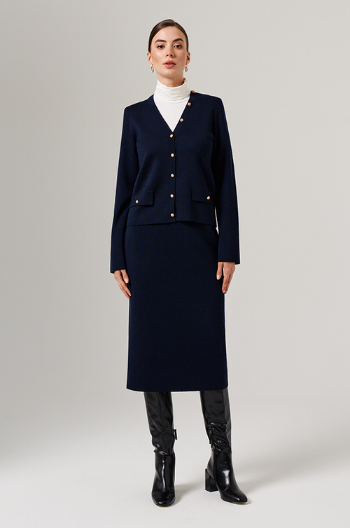 4865 Юбка женская (синий)