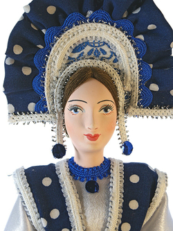 Кукла коллекционная Девушка в русском костюме