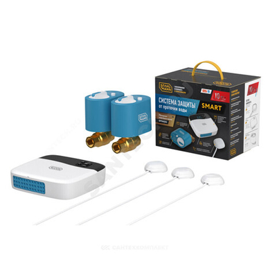 Система защиты от протечек воды Smart Ду 15 1/2" Ру40 ВР 12В STAHLMANN 2287303