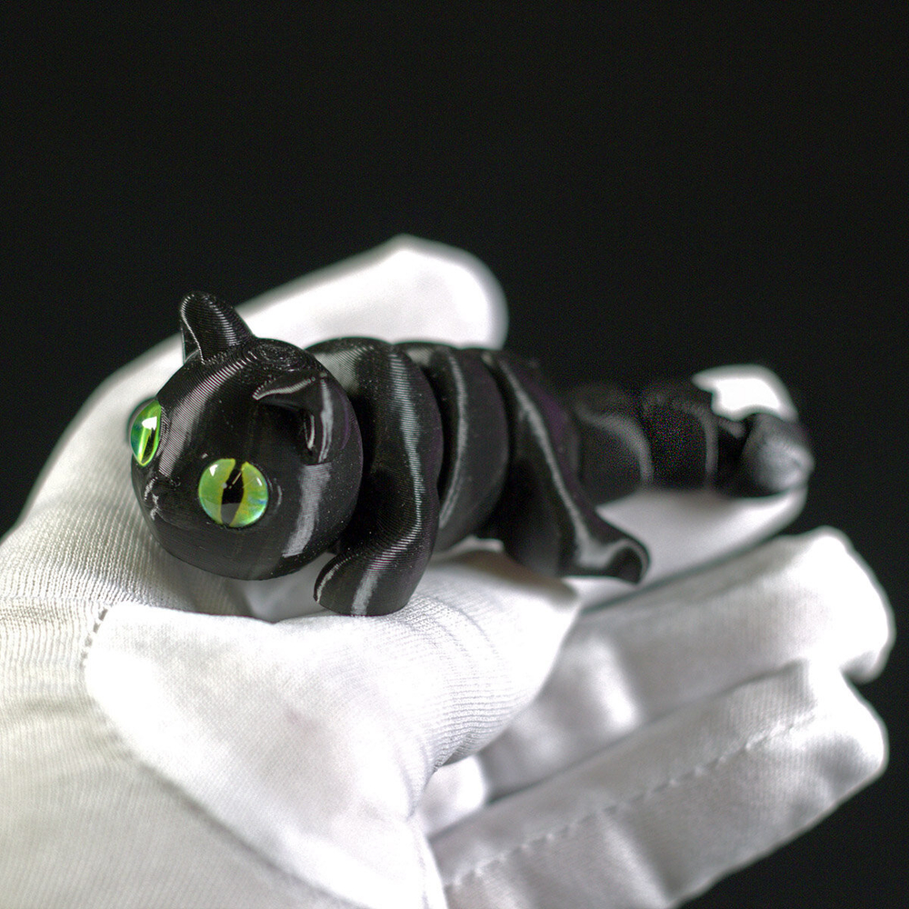 Мини котёнок игрушка антистресс, 10 см., черный