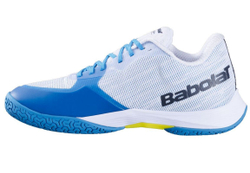 Мужские кроссовки для бадминтона/сквоша Babolat Shadow Spirit 2 - white/algier blue