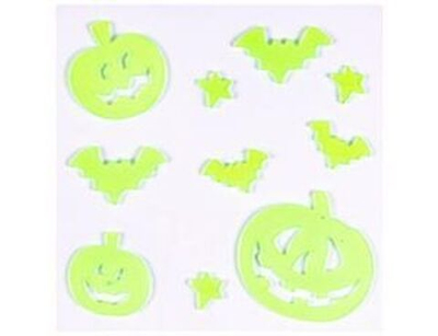 Наклейка гелев HWN Тыквы свет в темноте