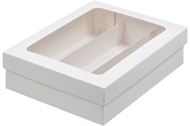 Коробка для макарон  три ряда 21х16х5,5
