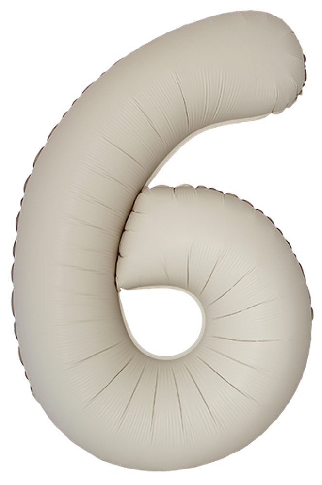 FM (40&#39;&#39;/102 см) Цифра, 6 Slim, Кремовый Латте, Матовый, 1 шт. в уп.