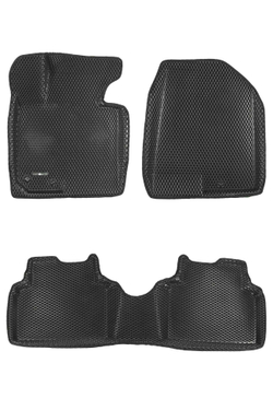 Коврики салона для HYUNDAI IX35 (2009-15) / KIA Sportage SL (2010-15) Euromat 3D EVA черные Арт EM3DEVA-002707