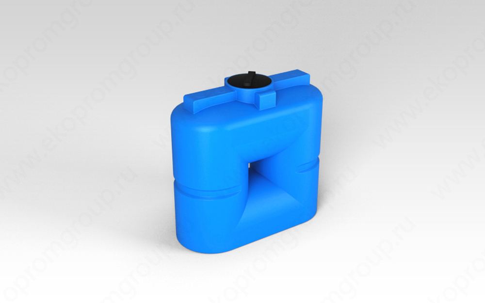 Ёмкость пластиковая пищевая ЭкоПром S 1.2 750 л. узкая округлая усиленная под плотность до 1.2 г/см3 (60x134x134см;синий) - арт.555288