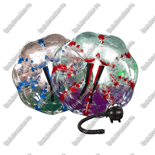 Бизнес-набор: Бамперболы, диаметр 1.2 м, ПВХ (6 шт), насос (1 шт)