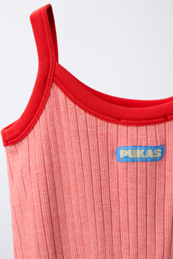 ZARA X PUKAS КОМБИНЕЗОН, КОРАЛЛОВЫЙ
