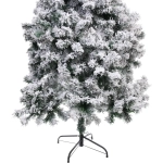 Ёлка «Камелия» 180 см, ПВХ с белым инеем (600 веток)