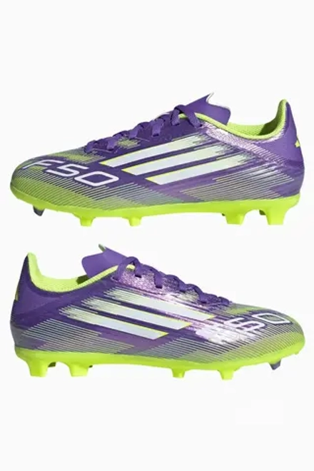 Бутсы adidas F50 League FG/MG Junior - фиолетовый