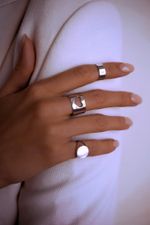 Кольцо широкое сердце 11 мм