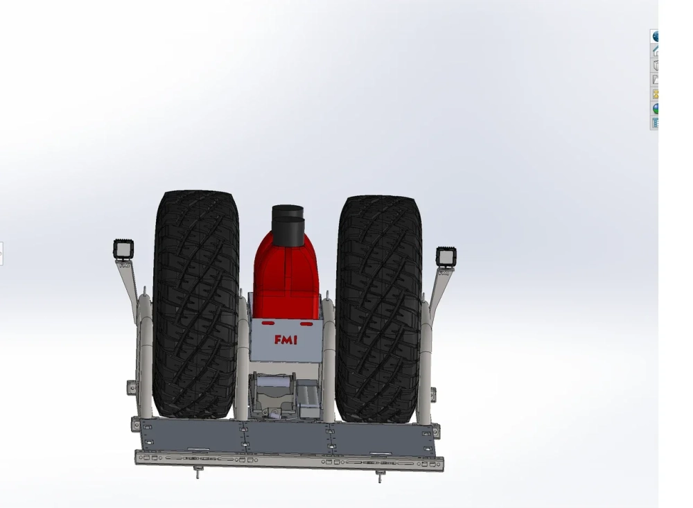 Комплект кронштейнов для крепления фар - дополнение к органайзеру кузова и гоночной дуге для Dodge Ram / Ford Bronco Raptor