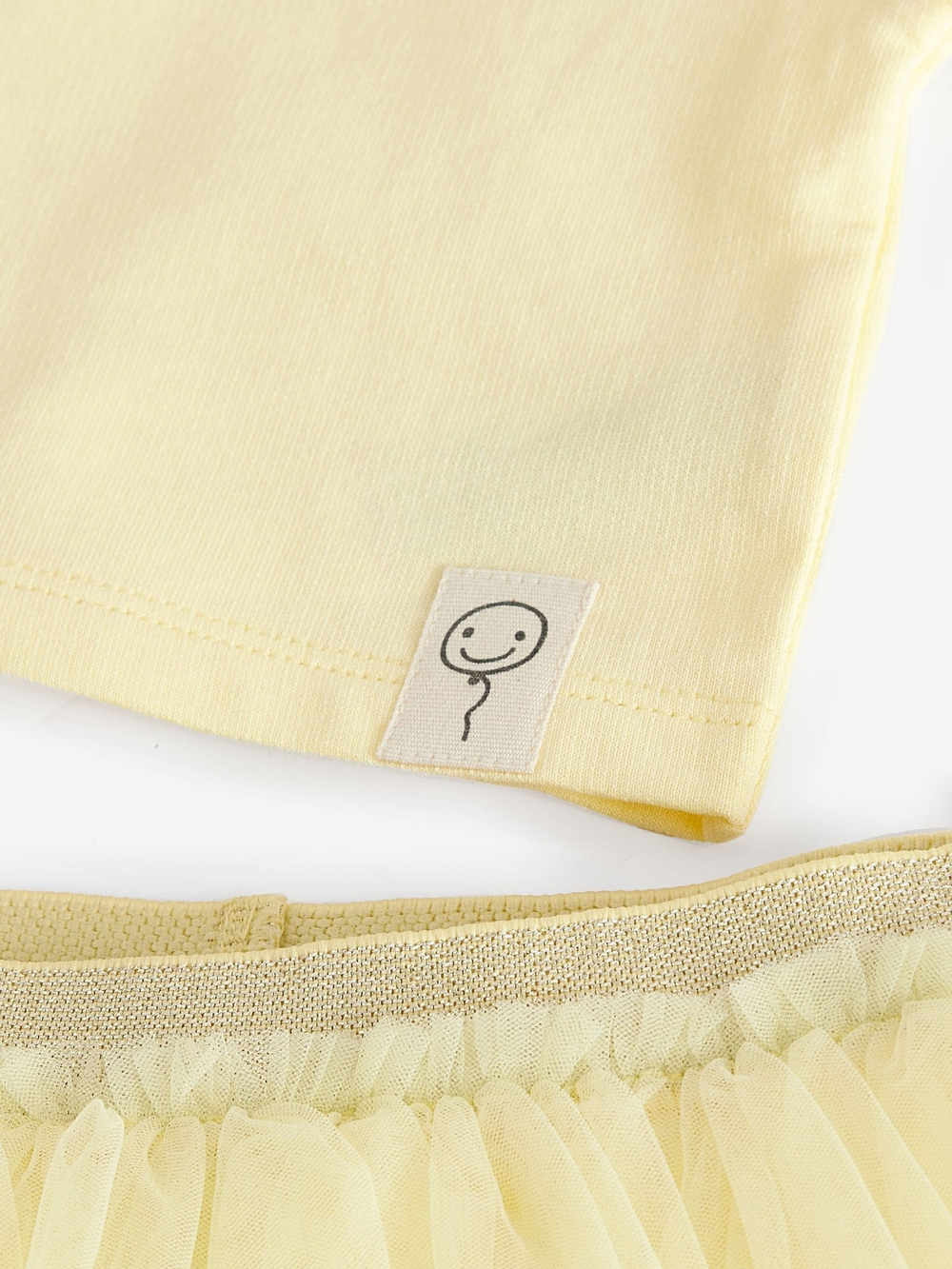 Футболка и юбка в комплекте для девочки Next E71-366, Светло-желтый