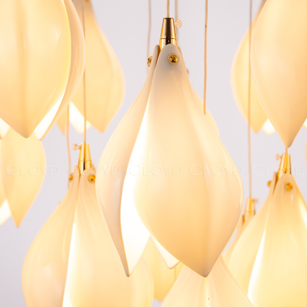 Люстра Cloyd MANGRA C7 / Ø39 см - керамика - белый (арт.10364)