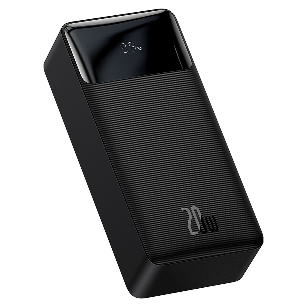 Внешний аккумулятор Baseus Bipow Digital Display Power Bank C+2U 30000mAh 20W - Black