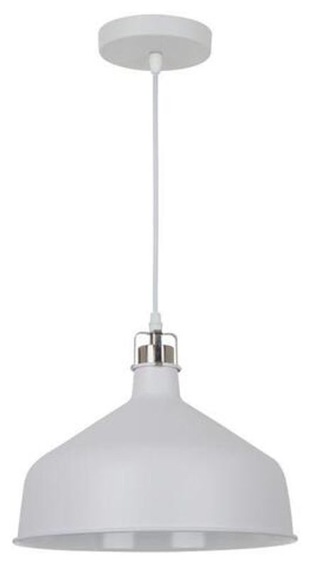 Светильник PL-425L С71 подвес. Amsterdam 1хE27 60Вт 230В бел.+хром Camelion 13031
