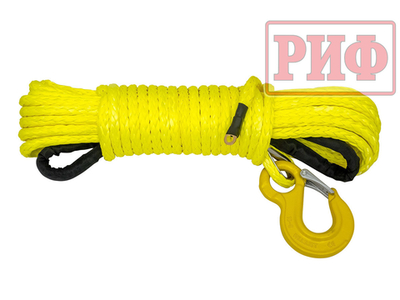 Трос для лебёдки синтетический РИФ 14 мм/22 м (готовый)