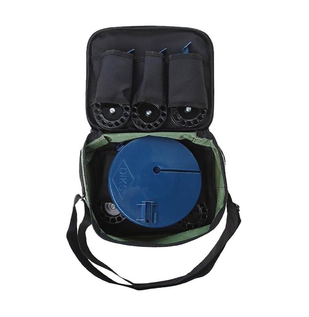 Набор жерлиц Дикс-2 в сумке АСГАРД с индивидуальными ячейками, 10 штук в комплекте