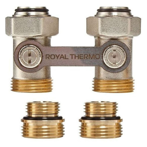 Набор Royal Thermo для нижнего подключения радиатора прямой раздельный 3/4х3/4ЕК