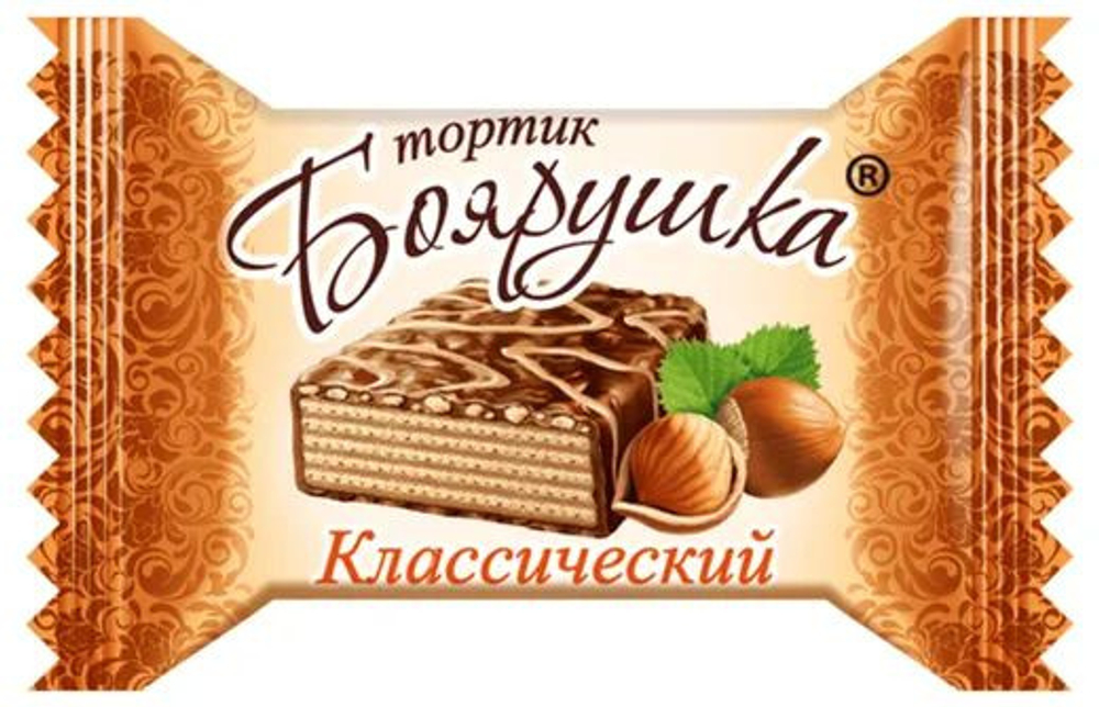 Боярушка Тортик Вафельный Глазированный Классический 38г