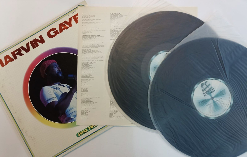 Винтажная виниловая пластинка Сборник Marvin Gaye Super Twin (Japan 1978)