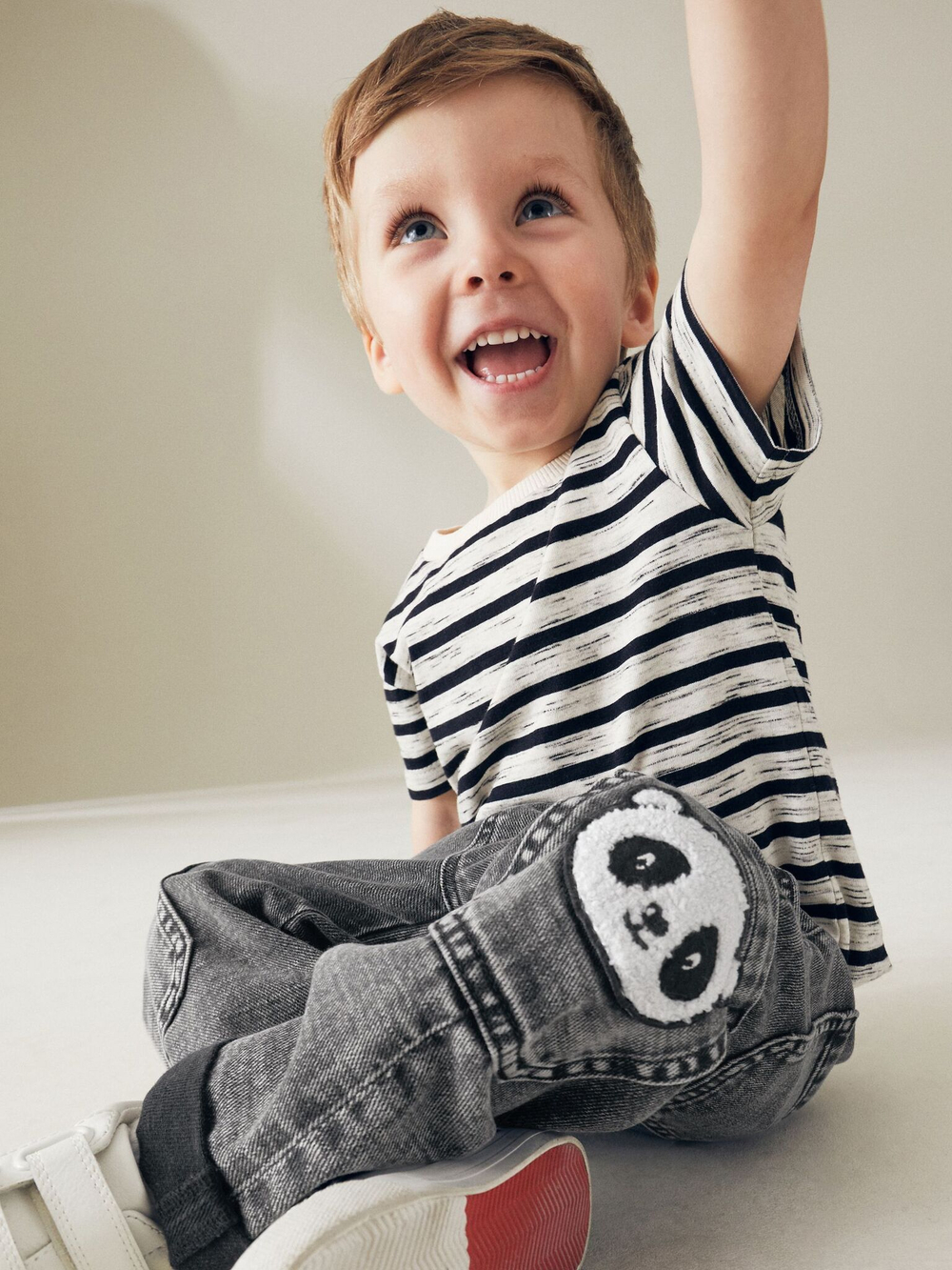 Джинсы карго для мальчика Next 610-316, Черный