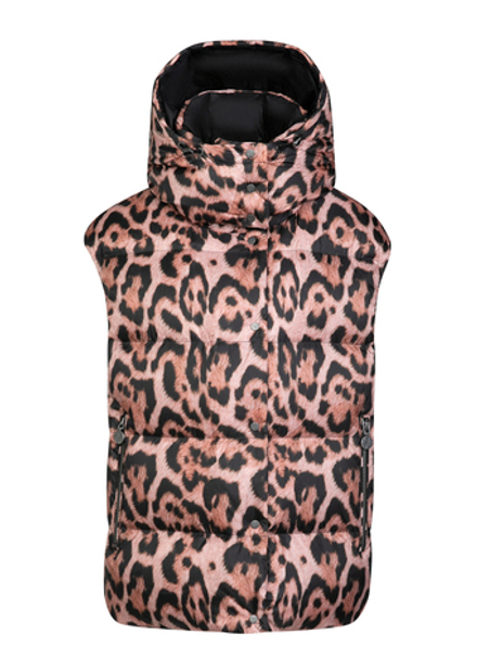 Жилет пуховый Naumi 1192OW-0012-OK242 print-leopard-rose