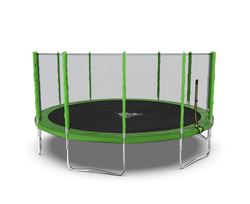 Батут DFC Trampoline Fitness с сеткой 16ft Светло-зелёный