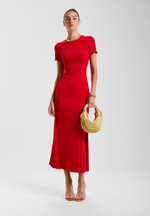 Платье-футболка длинное из вискозы