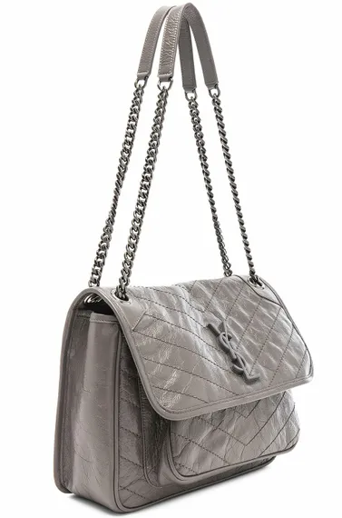 Сумка Saint Laurent Niki Medium серый