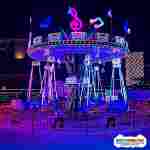 Большая цепочная карусель «Танцующие ноты», 16 мест, 10×10×6,2 м