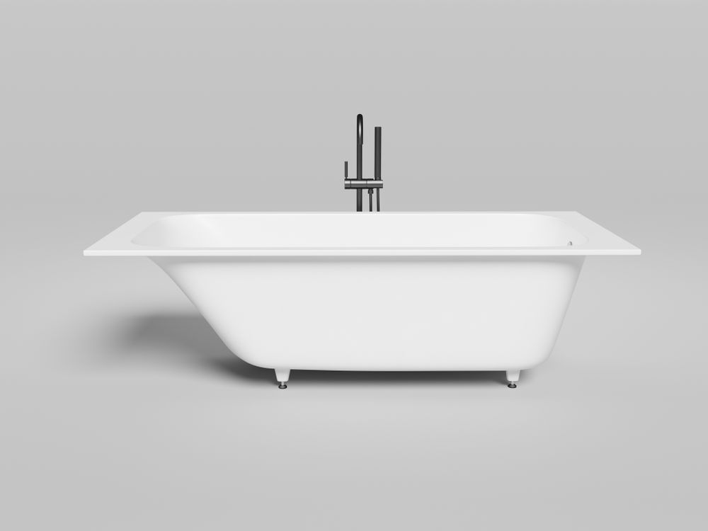 DROP EDGE Ванна 180x80 встраиваемая с прямоугольной чашей, белый глянцевый BT-DRPEG-18080-NOF-WG