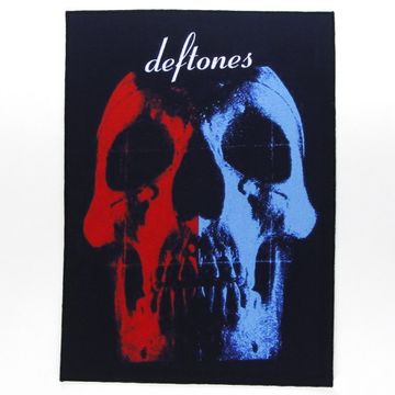 Нашивка спиновая Deftones череп цветной (443)