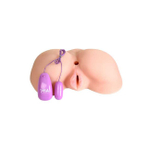 Мастурбатор реалистичный TOYFA Juicy Pussy Scarlett с вибрацией, вагина и анус, телесный (Цвет: телесный)