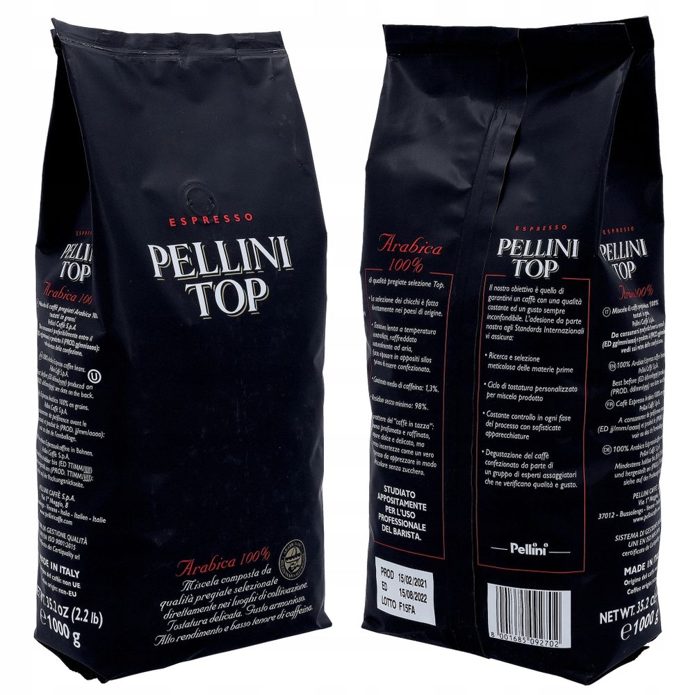 Кофе в зёрнах Pellini Top 1кг