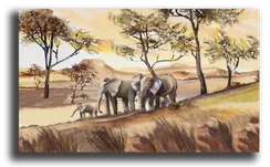 Постер "Семья слонов"