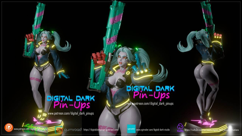 Rebecca Ребекка Киберпанк Cyberpunk Коллекционная Фигурка Аниме