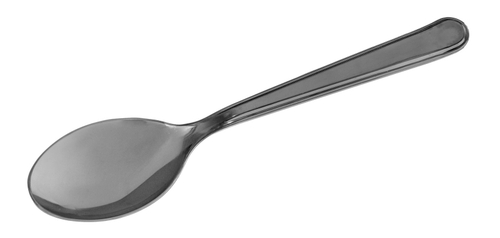 Ложка столовая одноразовая, 180 мм, PS, черная, 50штук