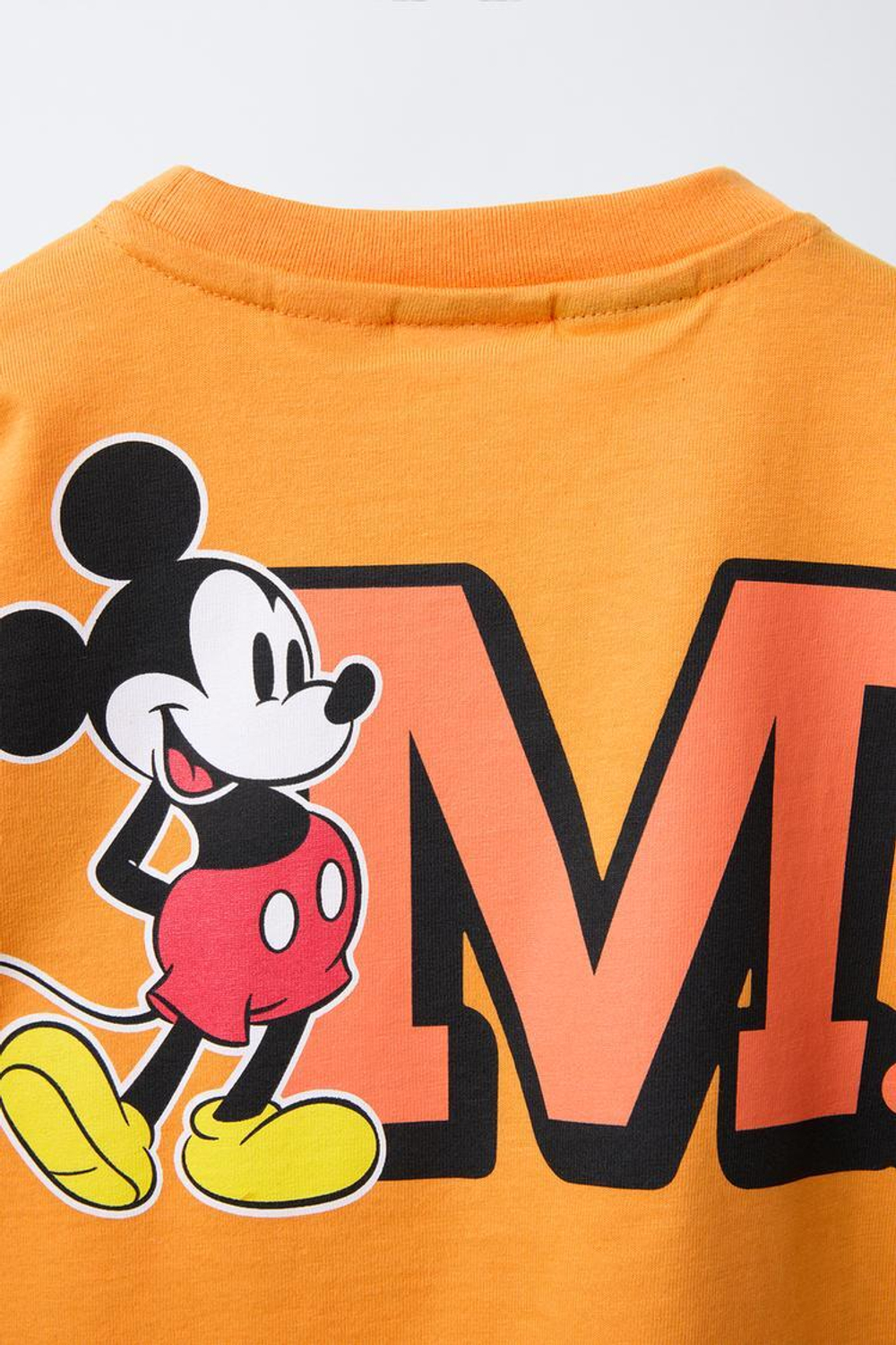ZARA ФУТБОЛКА С ПРИНТОМ MICKEY MOUSE © DISNEY, ОРАНЖЕВЫЙ