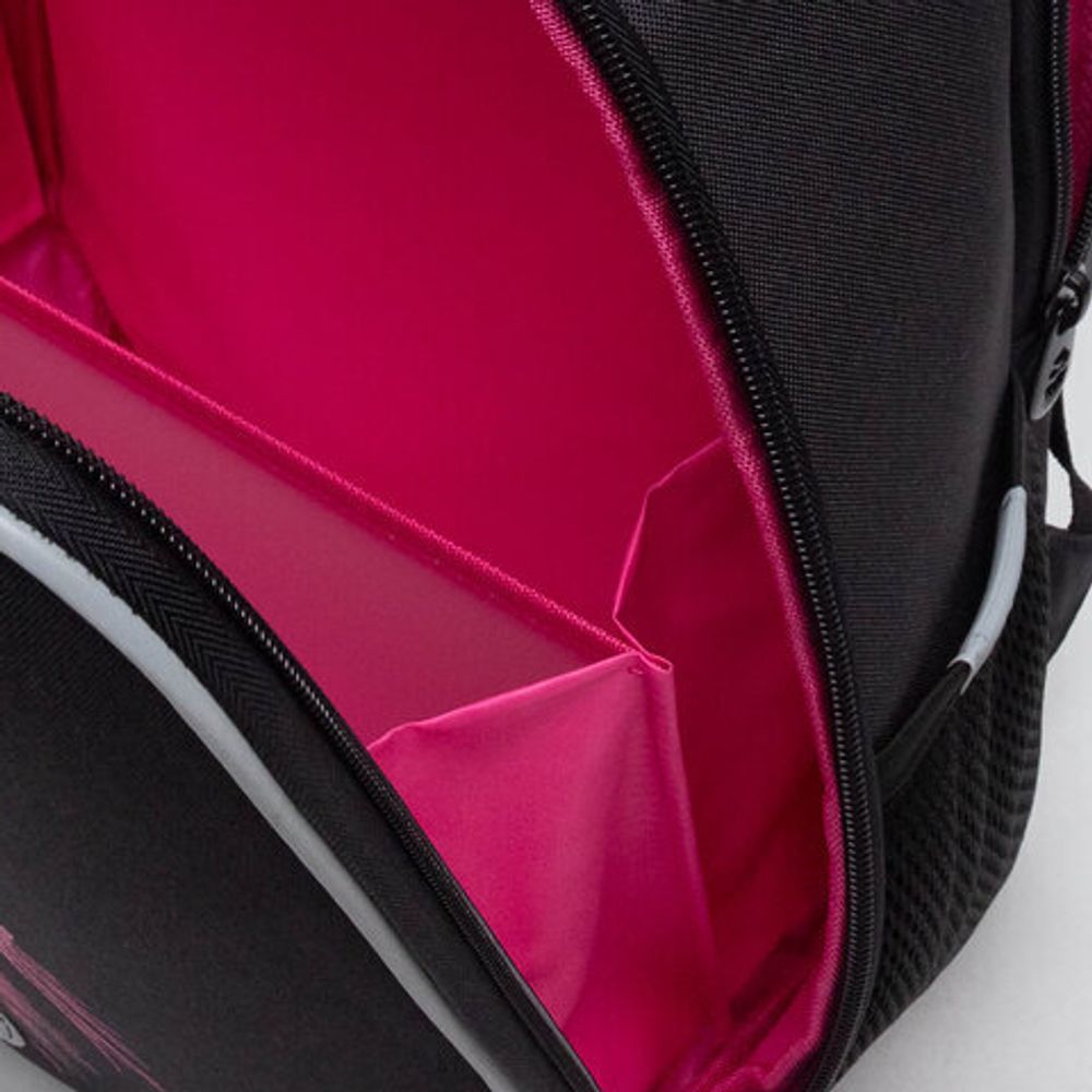 Ранец GRIZZLY анатомическая спинка, 2 отделения, для девочек, "SPARKLING CAT", 37х26х16 см, RAw-594-4/1