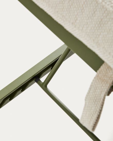 Шезлонг Kionia из зеленого алюминия