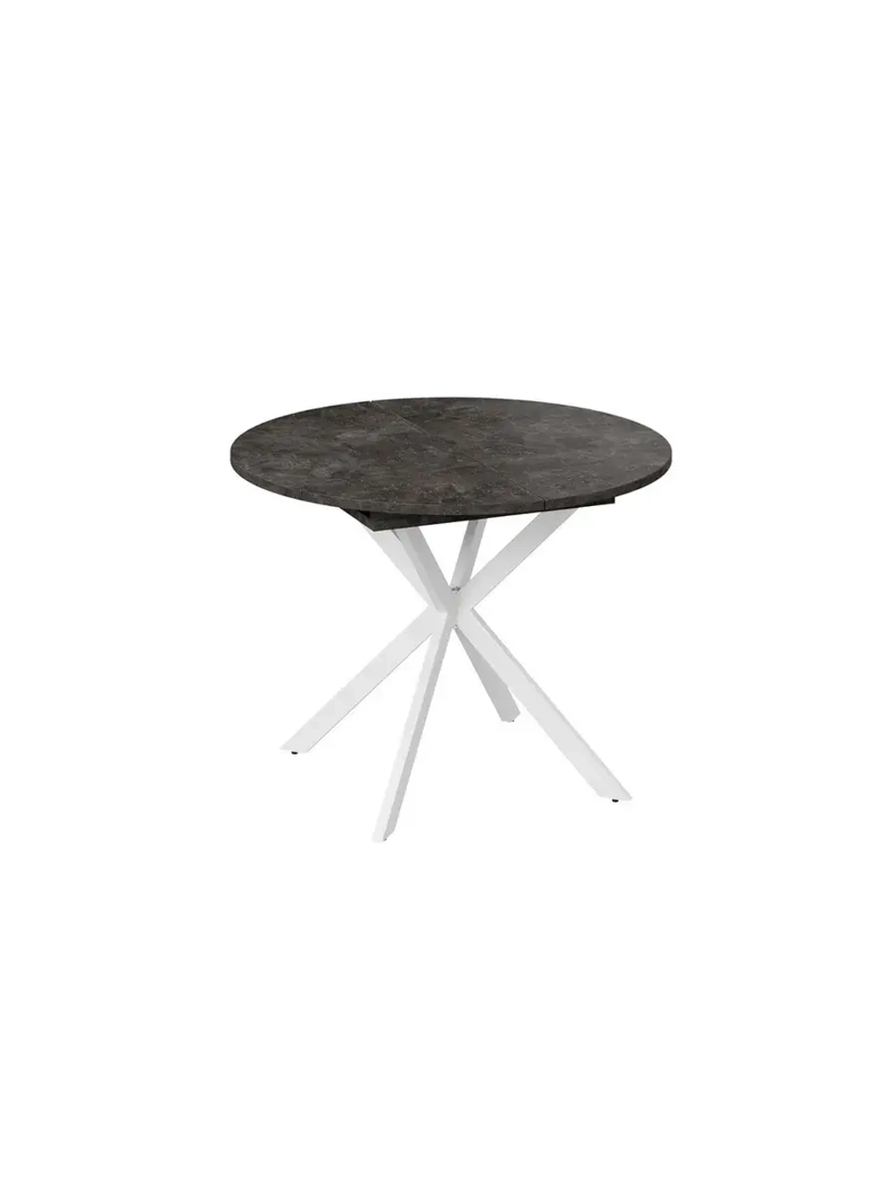 Стол кухонный обеденный круглый раздвижной 100,1х100х75 см