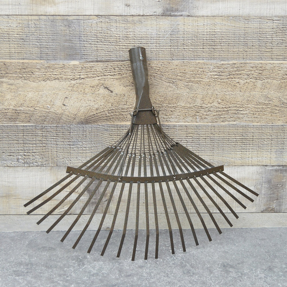 Грабли веерные 22-ти зубые пластинчатые большие, порошковая окраска