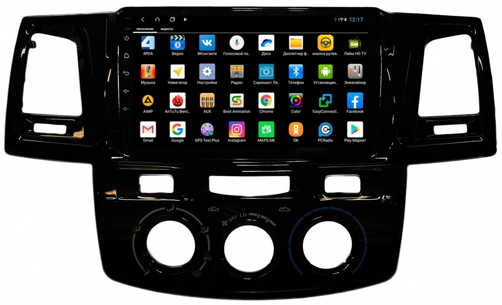 Магнитола для Toyota HiLux 2011-2015 - Parafar PF062XHD на Android 13, 8-ядер, 4Гб+64Гб, CarPlay, 4G SIM-слот