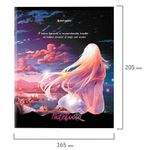 Тетрадь А5 48л. BRAUBERG скоба, клетка, обложка картон, "Anime Girls", 404367, 5шт