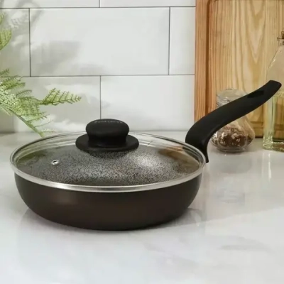 Сотейник 24см «Merletto» со стеклянной крышкой JMr-324-11