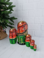 Матрешка "Виды города" 5 мест 15см